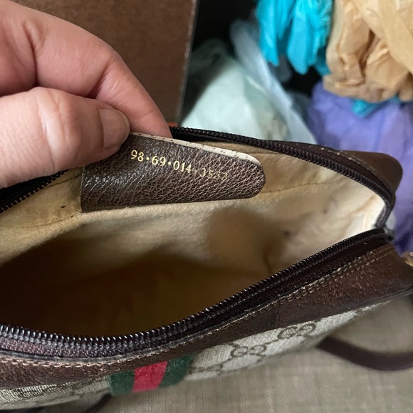 Authentic Gucci vintage web sherry line crossbody bag 98.69.014.3553 (F101) - Picture 13 of 15